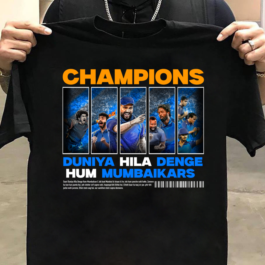 Bleed Blue: Exclusive Mumbai Indians Fan Power T-Shirt
