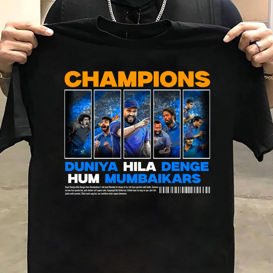 Bleed Blue: Exclusive Mumbai Indians Fan Power T-Shirt